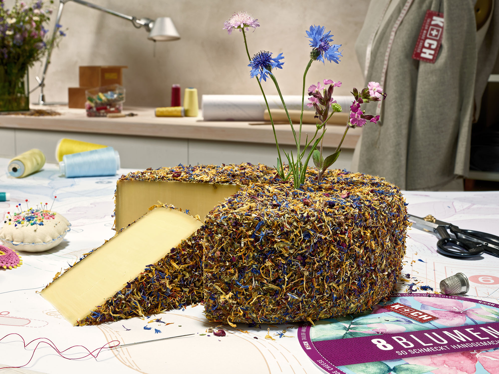Koch-Cheese Tailor-Made Motiv 8 Blumen mit Blumen